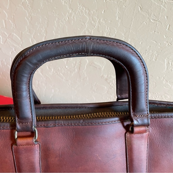 Vintage Coach Slim Satchel Compact Bonnie Cashin Brown Glove Tanned Leather - Picture 3 of 16